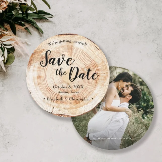 Save the date wedding card